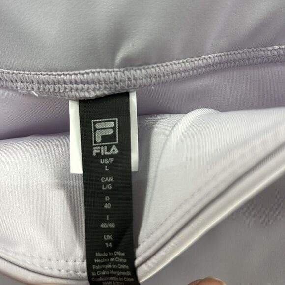 Fila Forza Textured 7/8 Leggings LAVENDER BLUE / GARGOYLE - Size L- NWT - Picture 5 of 5